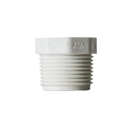 Thrifco Plumbing 2 Inch x 1-1/4 Inch Threaded x Threaded PVC Bushing SCH 40 8113600